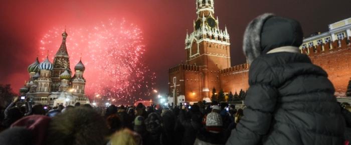 Москвичи встречают Новый год